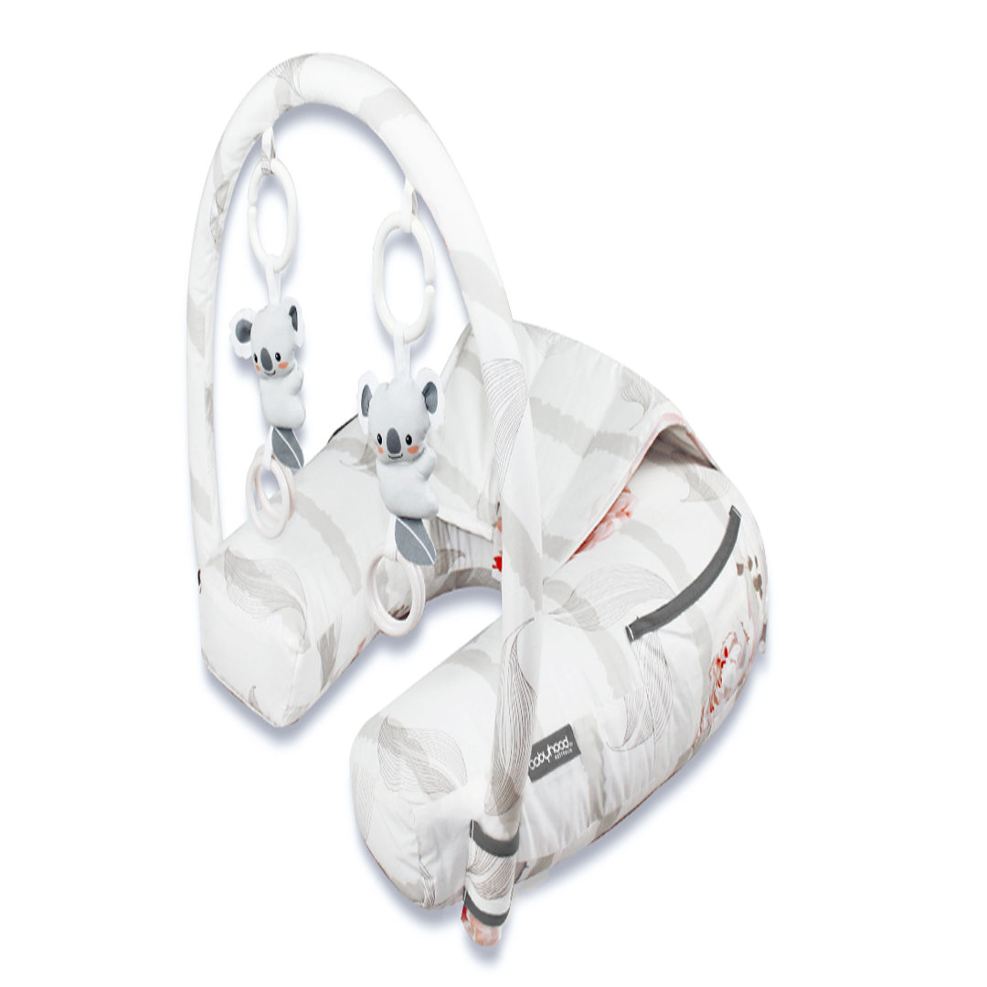 Babyhood Organic Nursing Pillow with Toybar