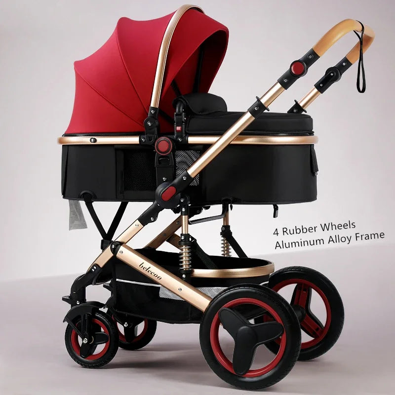 Belecoo Lightweight Luxury Baby Stroller 3 in 1
