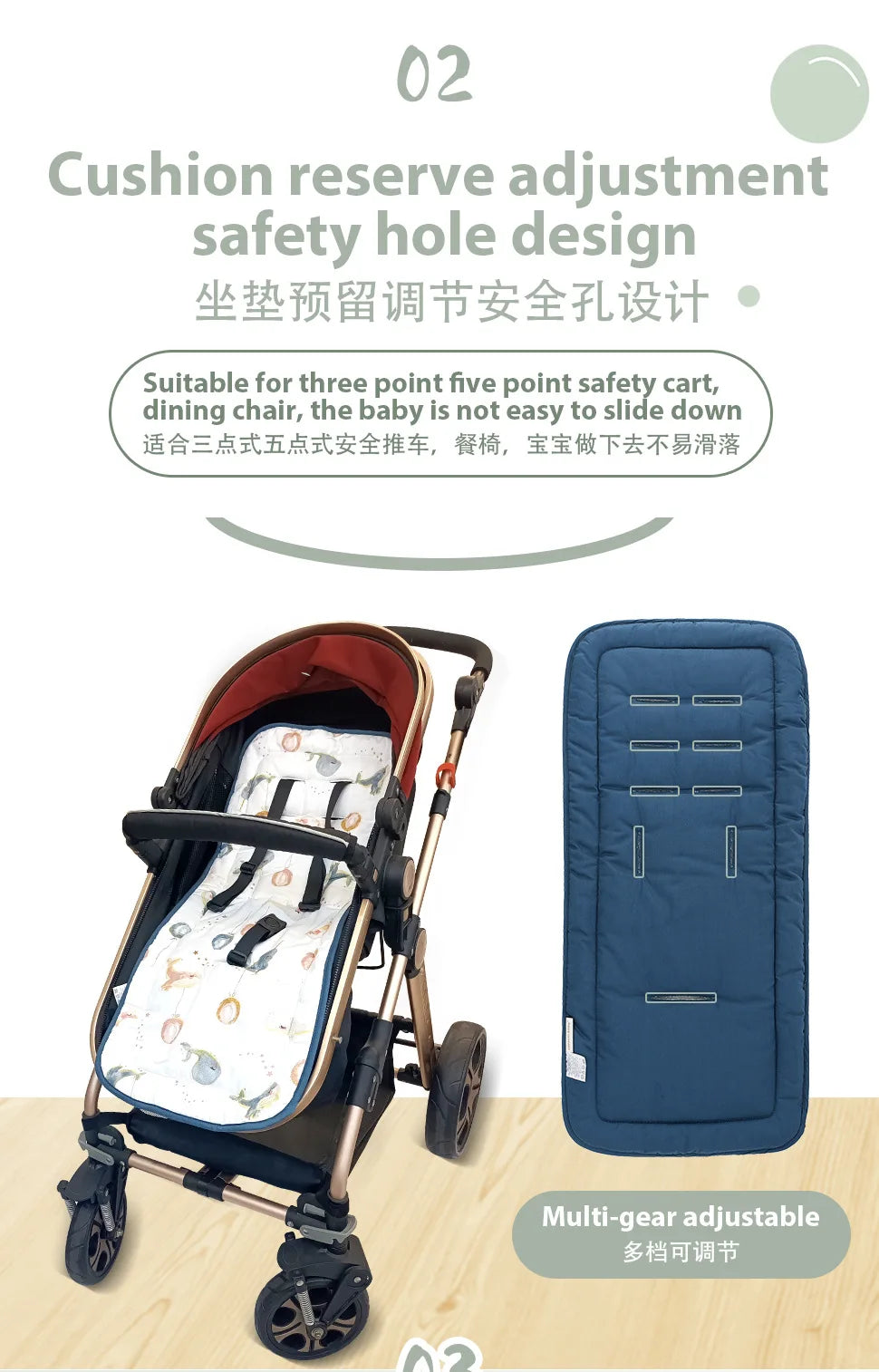 Miracle Baby Stroller Changing Nappy Pad Seat