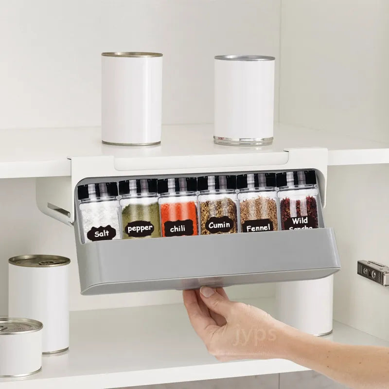 Kitchen Spice Rack Self-adhesive