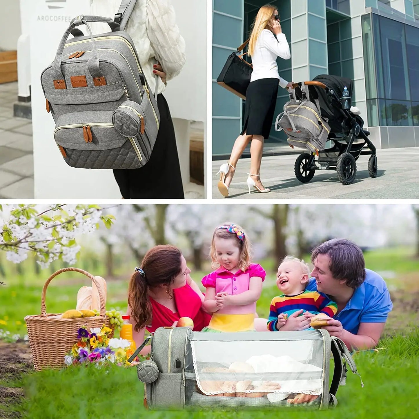 Stylish Multifunctional Folding Bed & Backpack