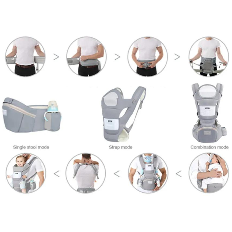Baby Carrier with Waist Stool