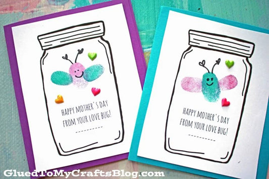 Thumbprint Mother’s Day Love Bug Cards