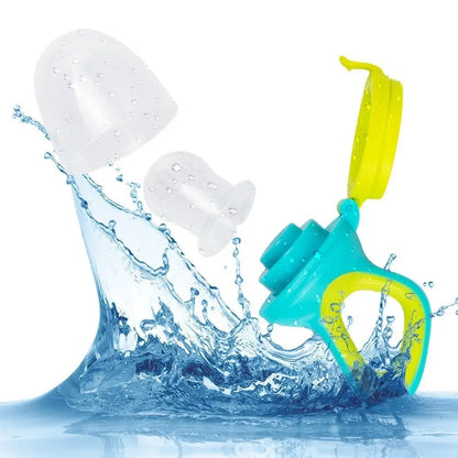 2 in 1 Baby Feeding Bottle with Silicone Spoon & Fresh Food Feeder