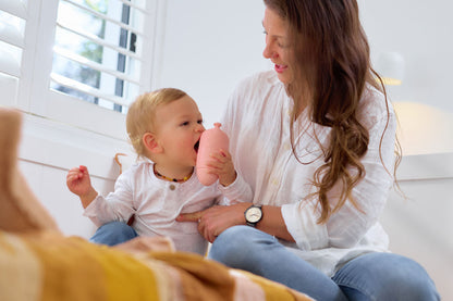 BabySqueezy is a 3-in-1: Newborn Bath Rinser, Teether & Toy