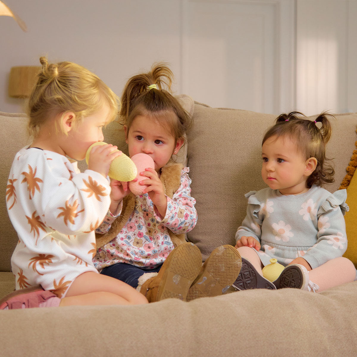 BabySqueezy is a 3-in-1: Newborn Bath Rinser, Teether & Toy