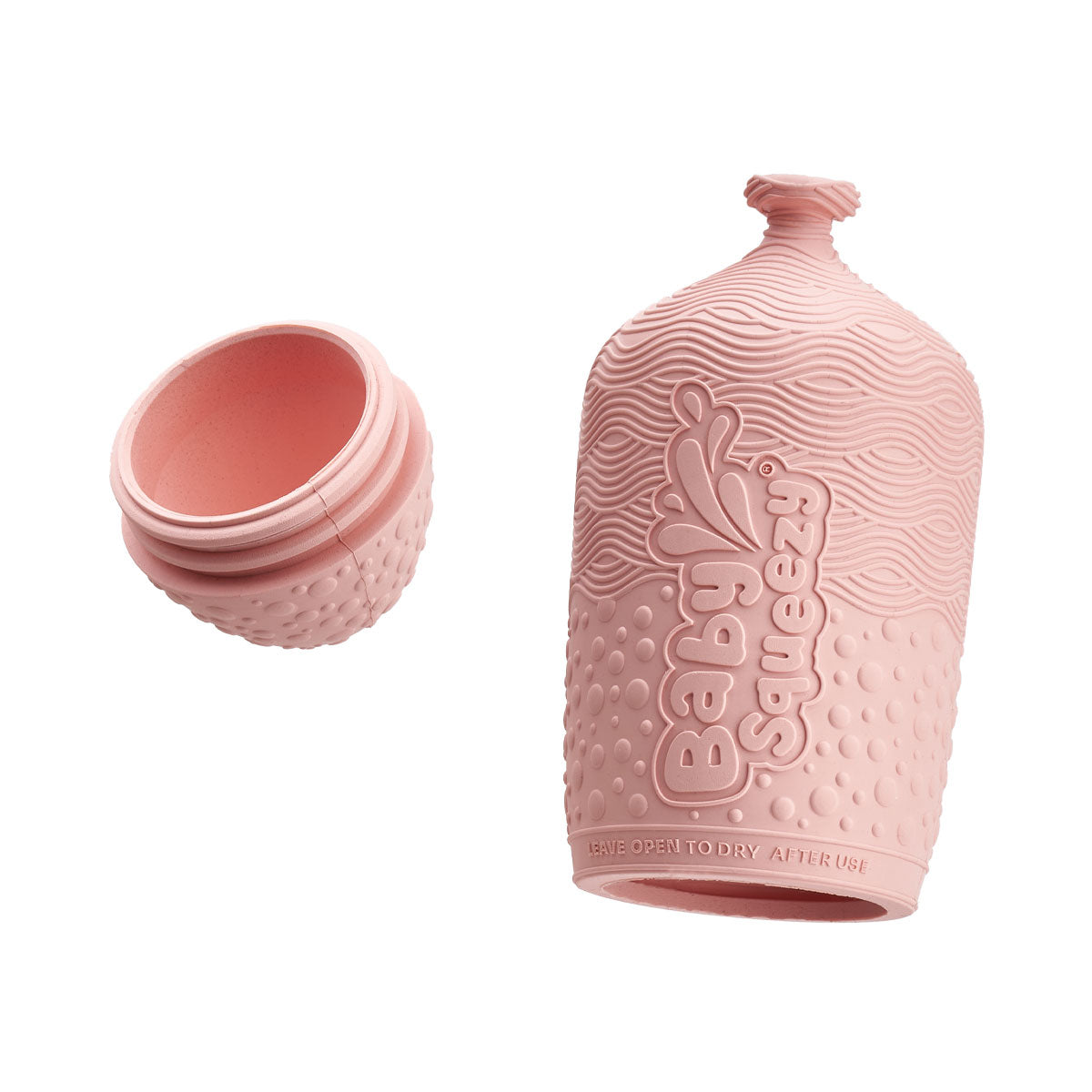 BabySqueezy is a 3-in-1: Newborn Bath Rinser, Teether & Toy