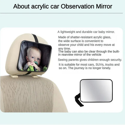 Baby Car Mirror Adjustable with Wide View