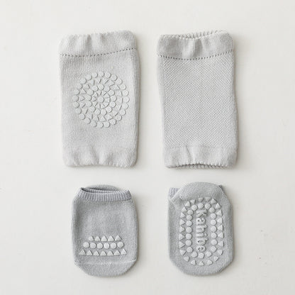 Baby Crawling Knee Pads & Socks Set