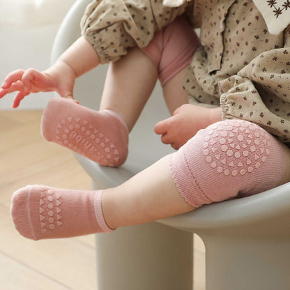 Baby Crawling Knee Pads & Socks Set