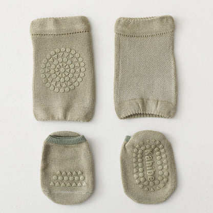 Baby Crawling Knee Pads & Socks Set