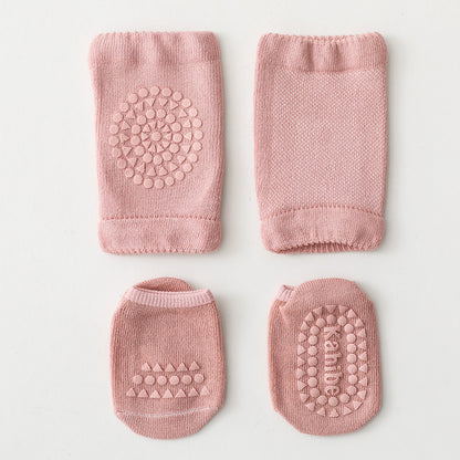 Baby Crawling Knee Pads & Socks Set