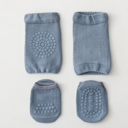 Baby Crawling Knee Pads & Socks Set