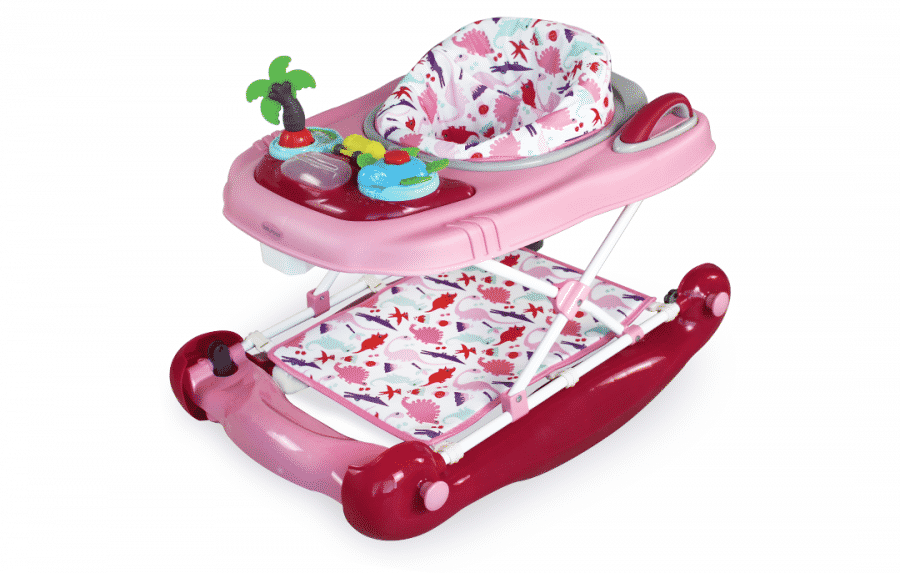 Babyhood Diddlee Doo Walker Rocker 3 in 1