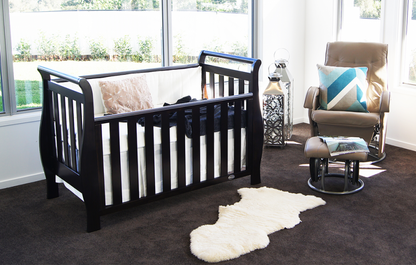 Babyhood Georgia Sleigh Cot Luxx