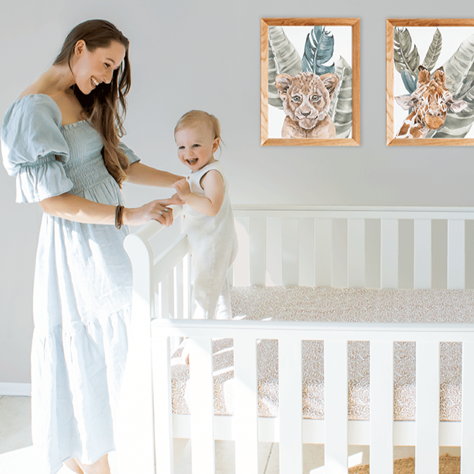 Babyhood Georgia Sleigh Cot Luxx