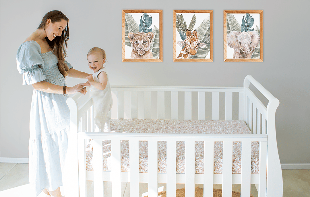 Babyhood Georgia Sleigh Cot Luxx