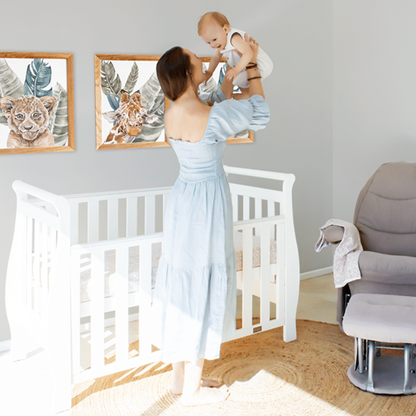 Babyhood Georgia Sleigh Cot Luxx Package