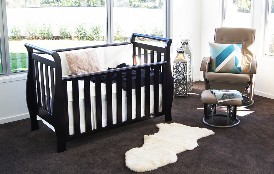 Babyhood Georgia Sleigh Cot Luxx Package