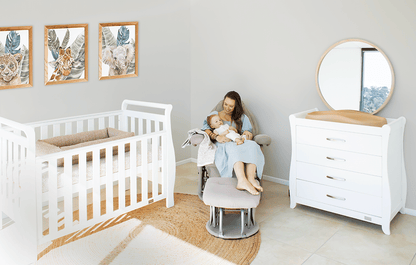 Babyhood Georgia Sleigh Cot Luxx Package