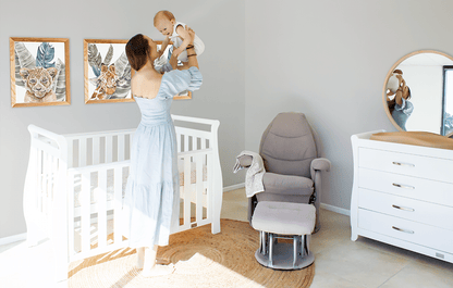 Babyhood Georgia Sleigh Cot Luxx Package