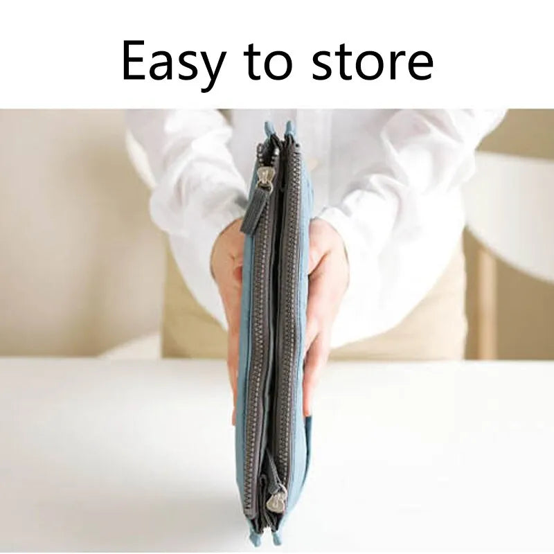 compact bag organiser insert with various compartments, can contain cosmetics, hair items, perfume, creams, keys, electronic devices, all handbag necessities