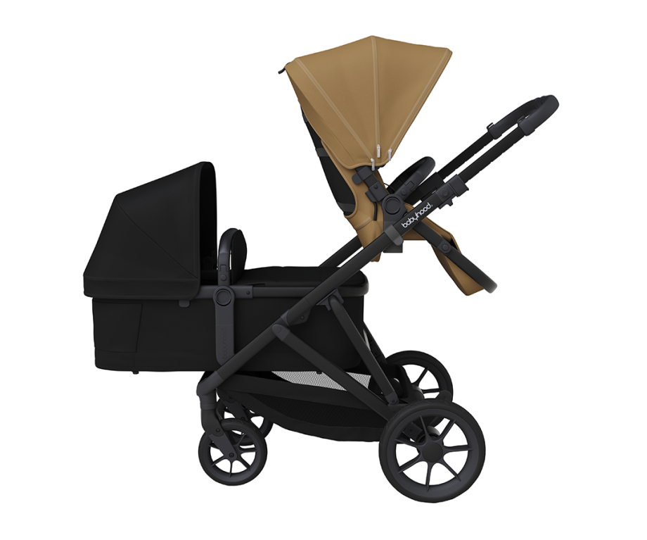 Babyhood Doppio Plus Stroller Double Seat + Bassinet