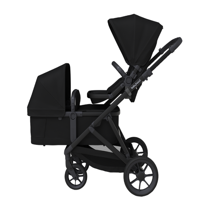 Babyhood Doppio Plus Stroller Double Seat + Bassinet