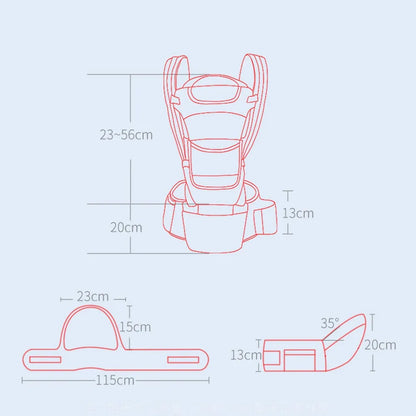 Front Facing Baby Carrier with Hipseat