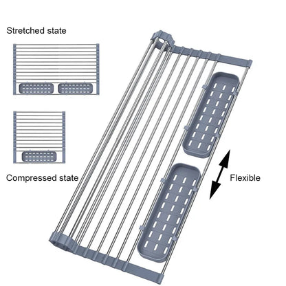 Foldable Stainless Steel Sink Organiser