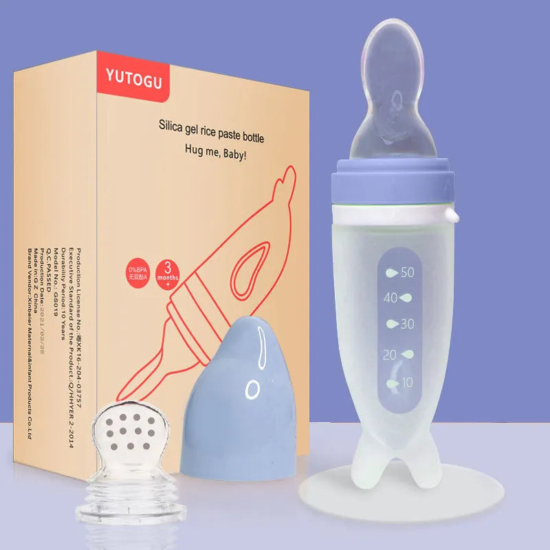 Baby Feeding Bottle Silicone Spoon