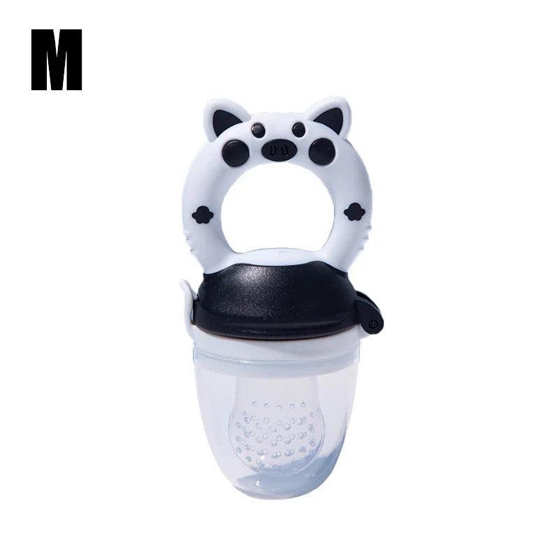 Silicone Baby Fresh Food Feeder B&W M