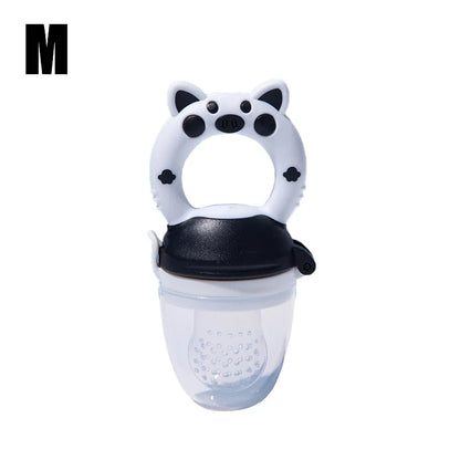 Silicone Baby Fresh Food Feeder B&W M