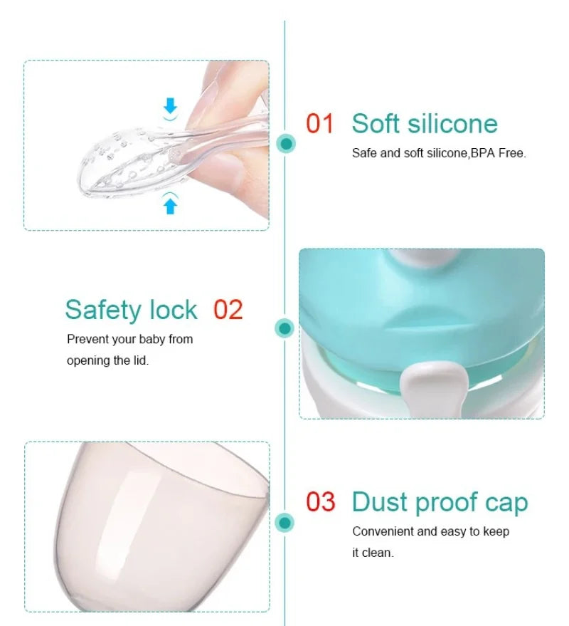 Silicone Baby Fresh Food Feeder Easy Clean & Use