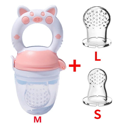 Size Comparison silicone Baby Fresh Food Feeder