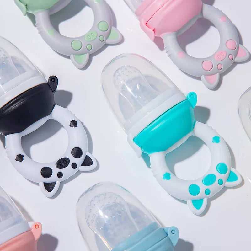Silicone Baby Fresh Food Feeder Top View Detail