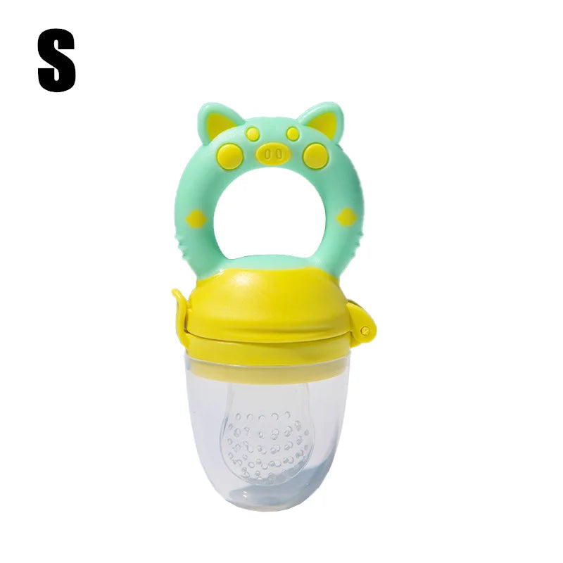 Silicone Baby Fresh Food Feeder Yellow Small